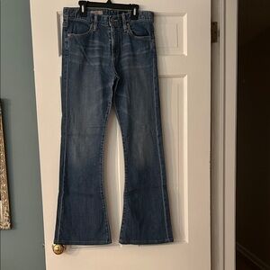 AG Adriano Goldschmied “The Farrah” Blue Flare Jeans